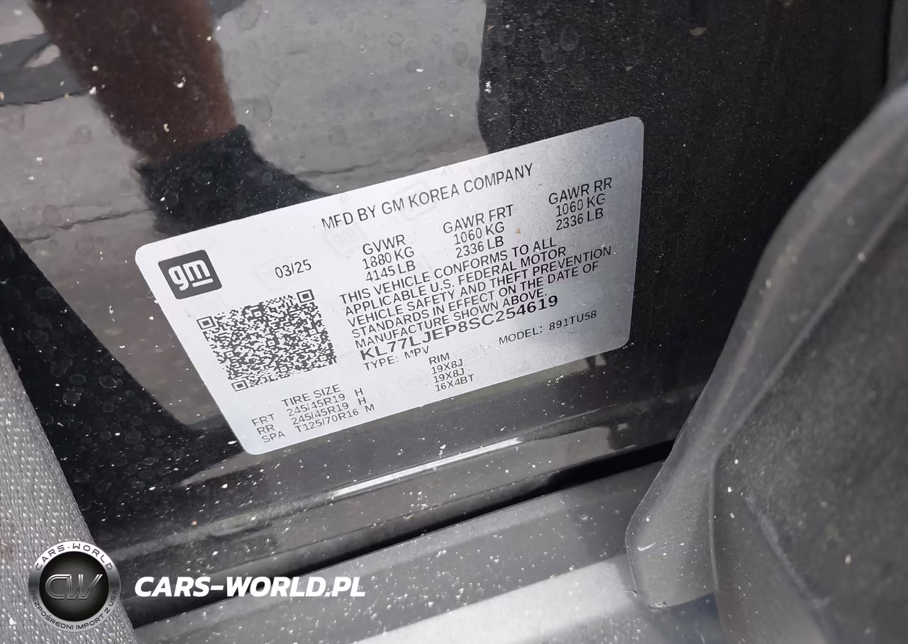 2025 Chevrolet Trax Fwd 2Rs VIN:KL77LJEP8SC254619 - 9