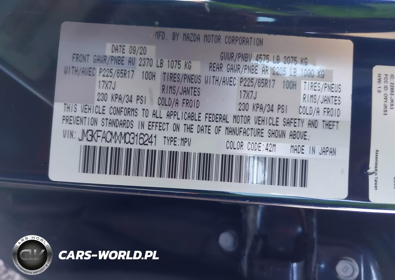 2021 Mazda Cx-5 Touring VIN:JM3KFACMXM0316241 - 9