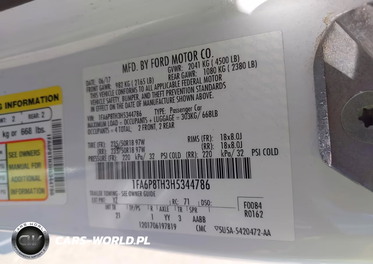 2017 Ford Mustang Ecoboost VIN:1FA6P8TH3H5344786 - 9