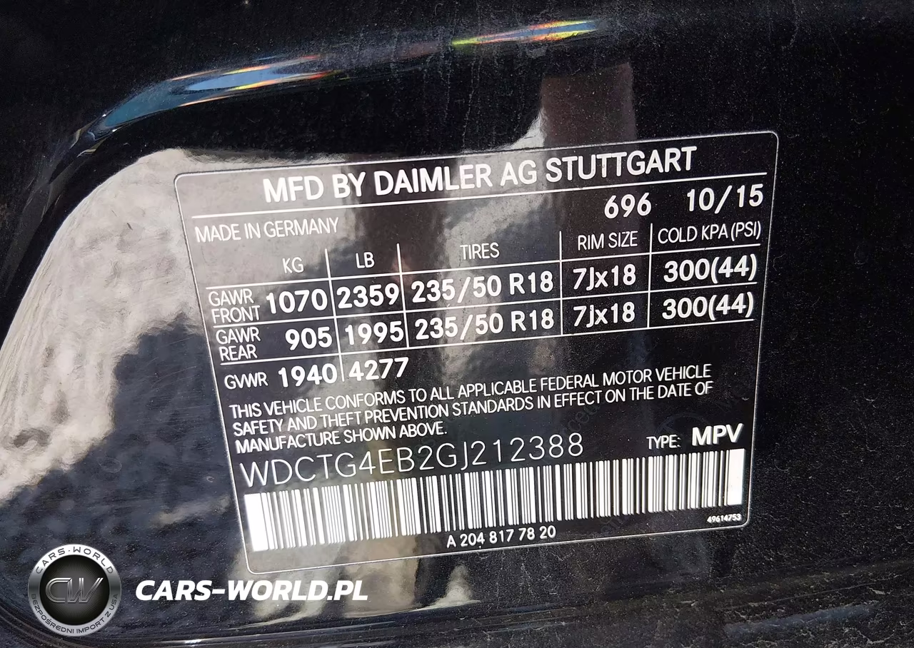 2016 Mercedes-Benz Gla 250 VIN:WDCTG4EB2GJ212388 - 9