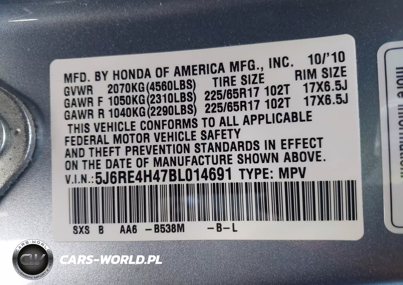 2011 Honda Cr-V Se VIN:5J6RE4H47BL014691 - 9