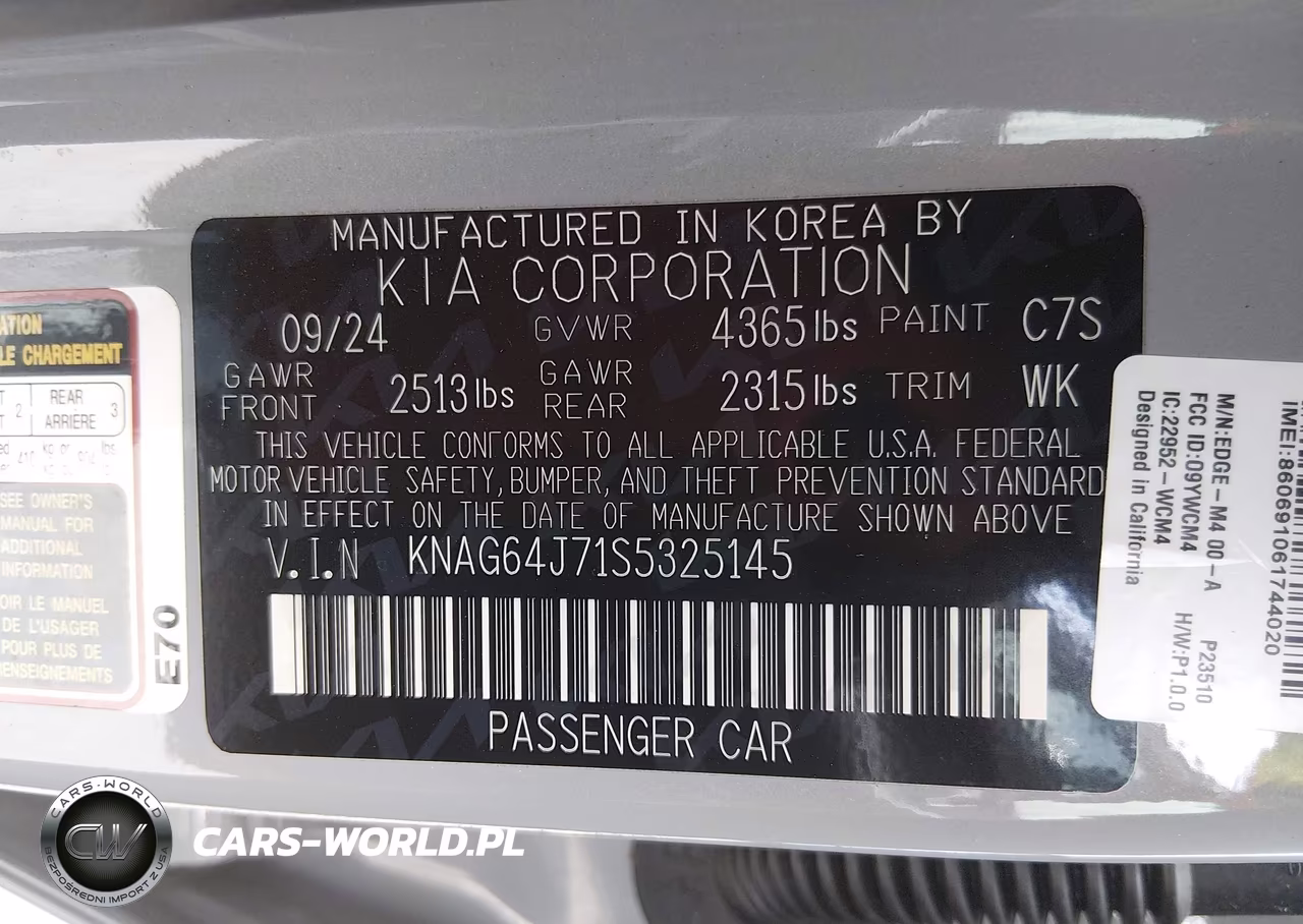 2025 Kia K5 Gt-Line VIN:KNAG64J71S5325145 - 9