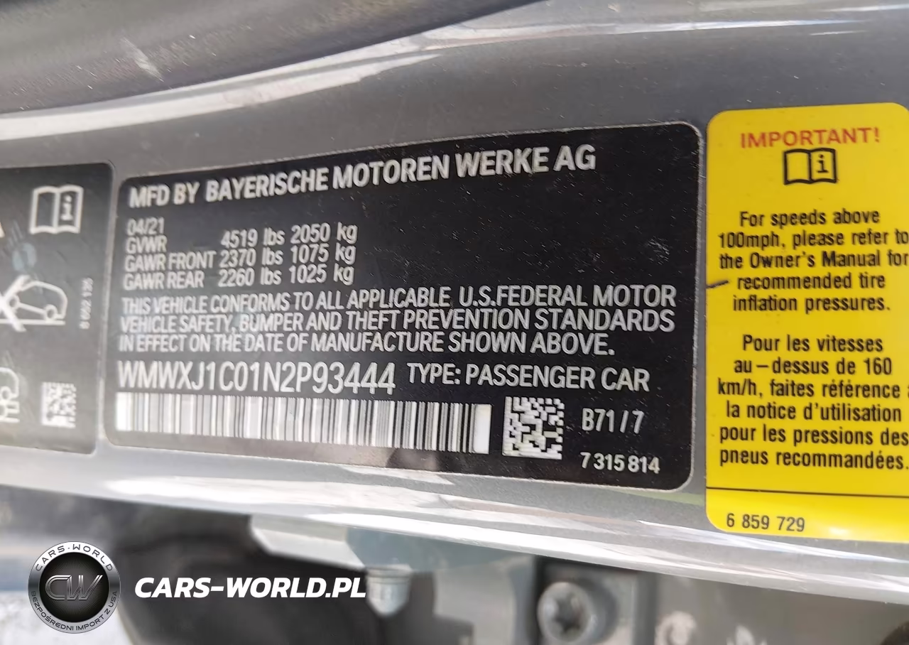 2022 Mini Clubman Cooper S VIN:WMWXJ1C01N2P93444 - 9