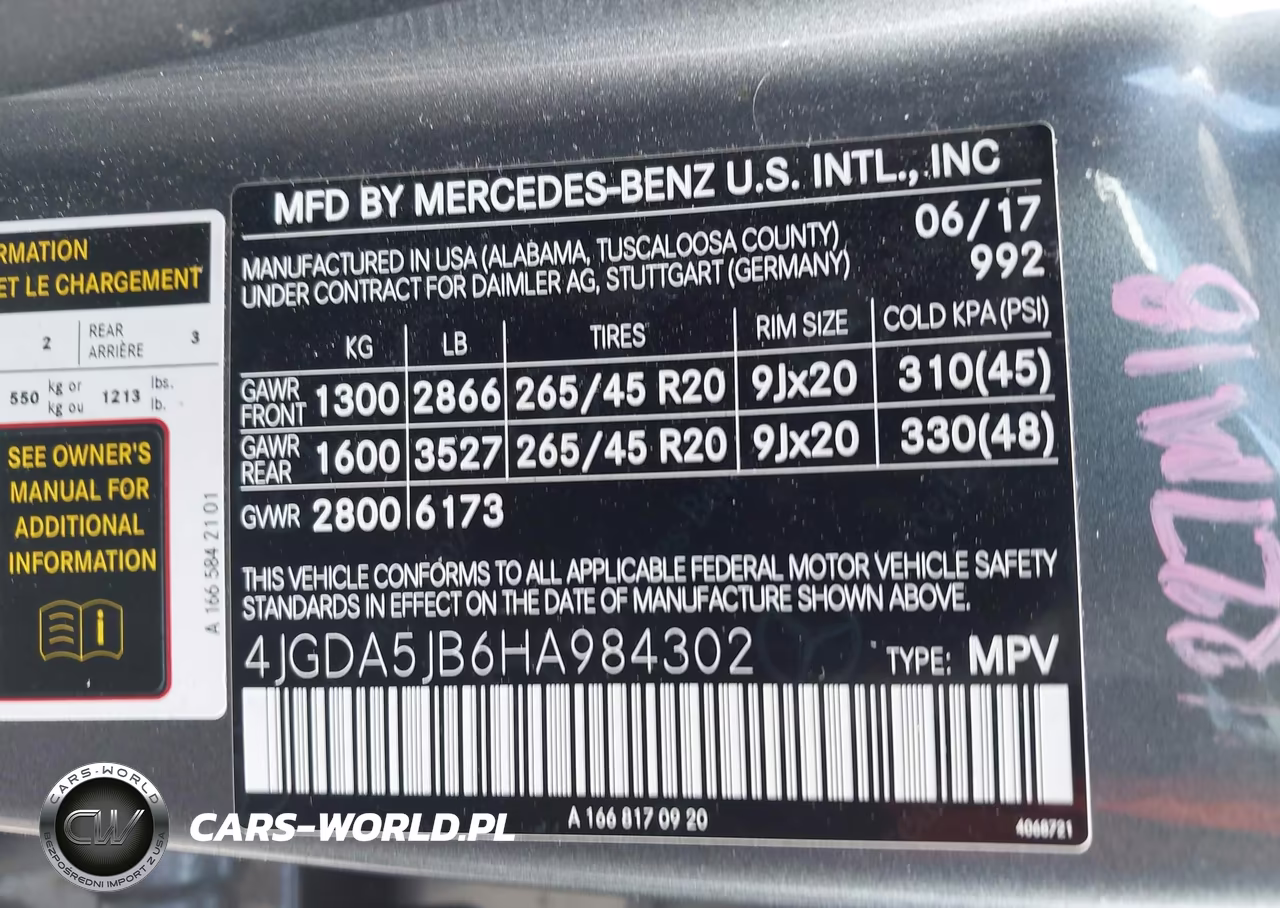 2017 Mercedes-Benz Gle 350 VIN:4JGDA5JB6HA984302 - 9