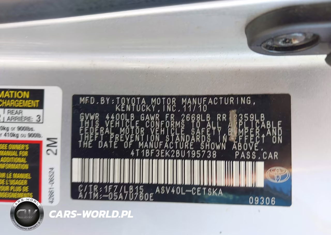 2011 Toyota Camry Se VIN:4T1BF3EK2BU195738 - 9