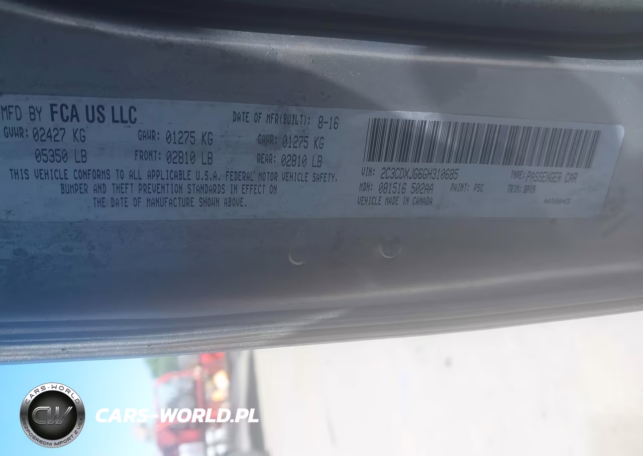 2016 Dodge Charger Sxt VIN:2C3CDXJG6GH310685 - 9
