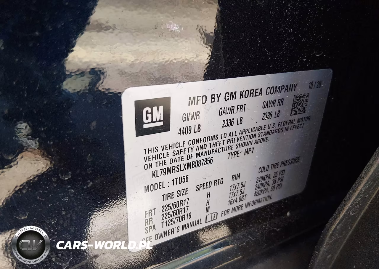 2021 Chevrolet Trailblazer Awd Lt VIN:KL79MRSLXMB087856 - 9