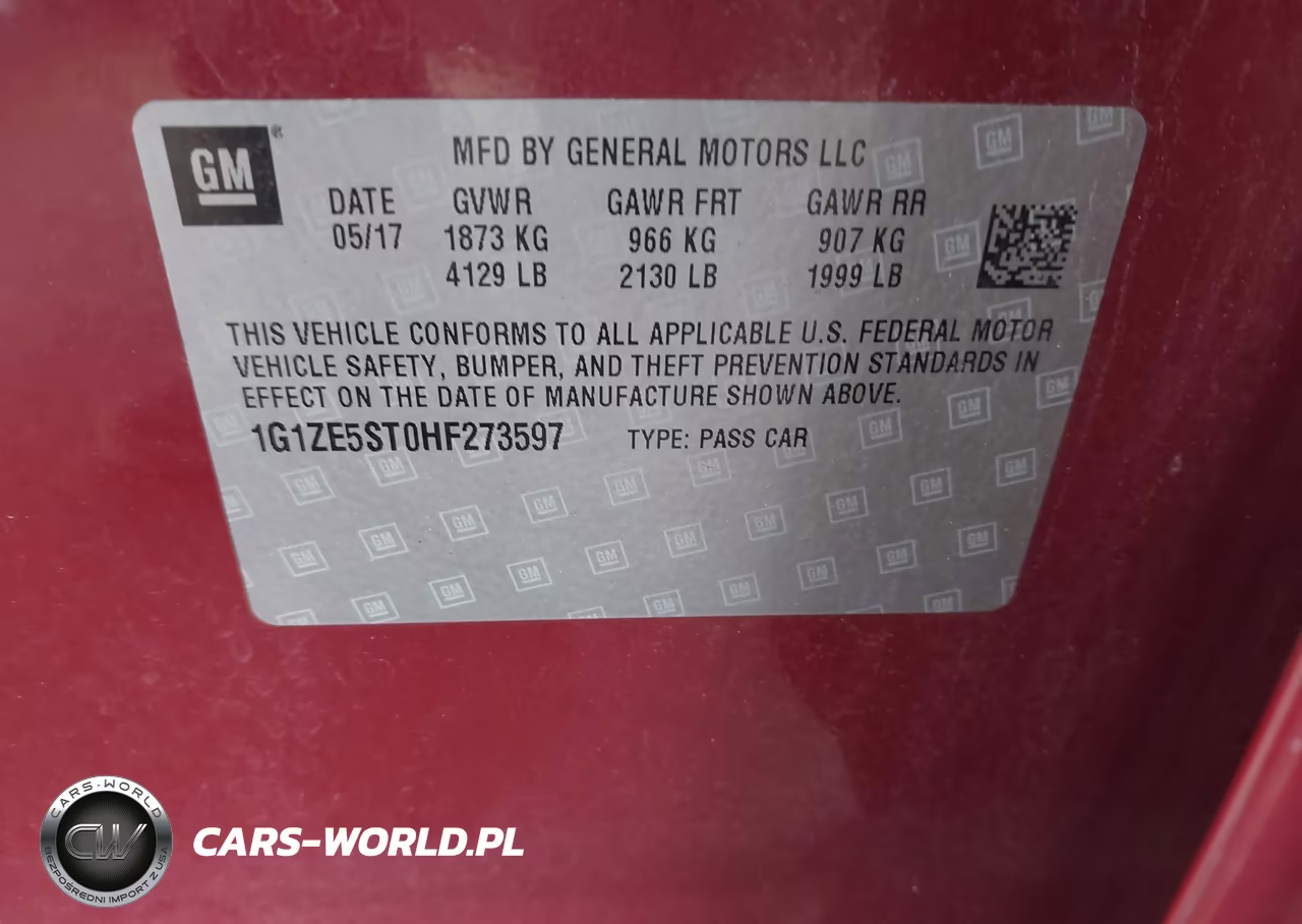 2017 Chevrolet Malibu 1Lt VIN:1G1ZE5ST0HF273597 - 9