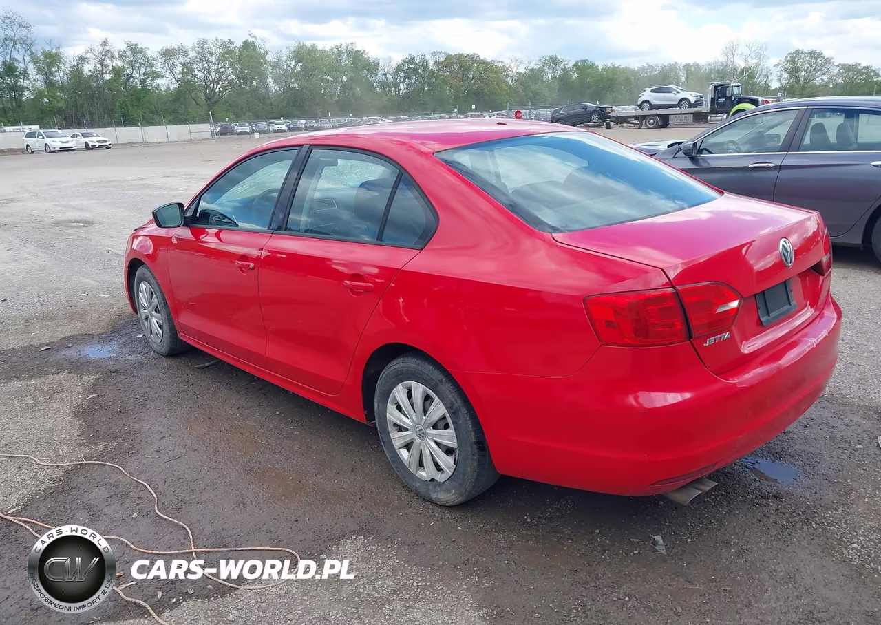 2012 Volkswagen Jetta 2.0L S VIN:3VW2K7AJ6CM406513 - 3