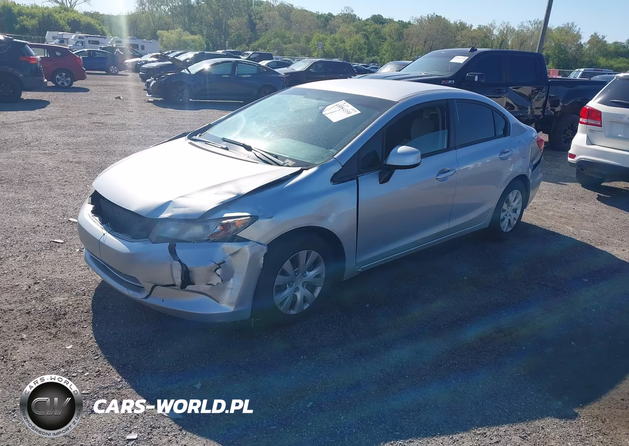 2012 Honda Civic Lx VIN:2HGFB2F5XCH308572 - 2
