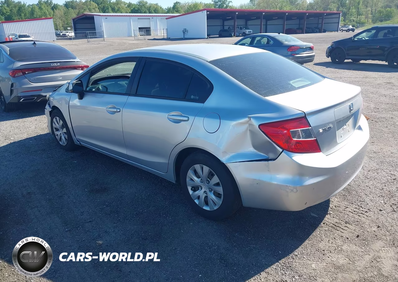 2012 Honda Civic Lx VIN:2HGFB2F5XCH308572 - 3