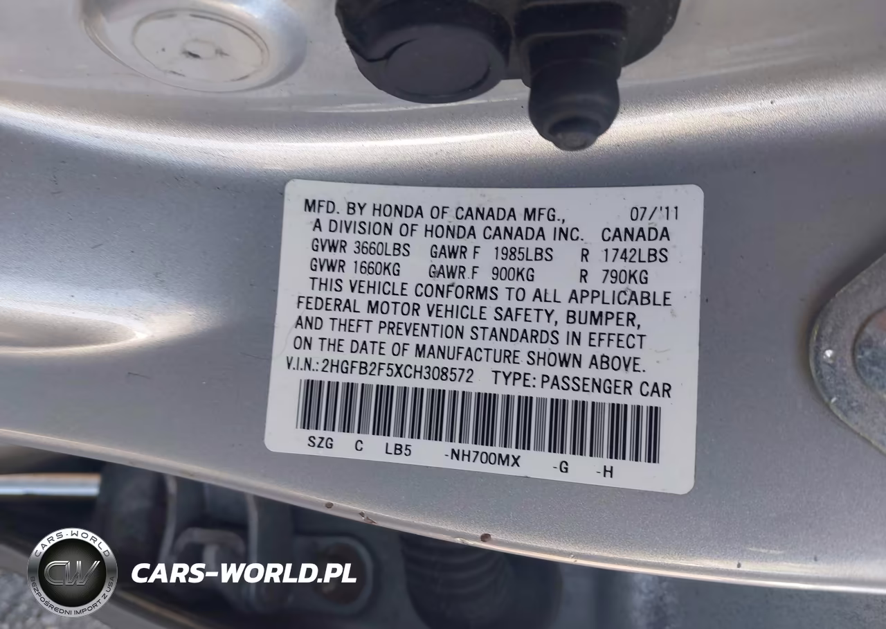 2012 Honda Civic Lx VIN:2HGFB2F5XCH308572 - 9