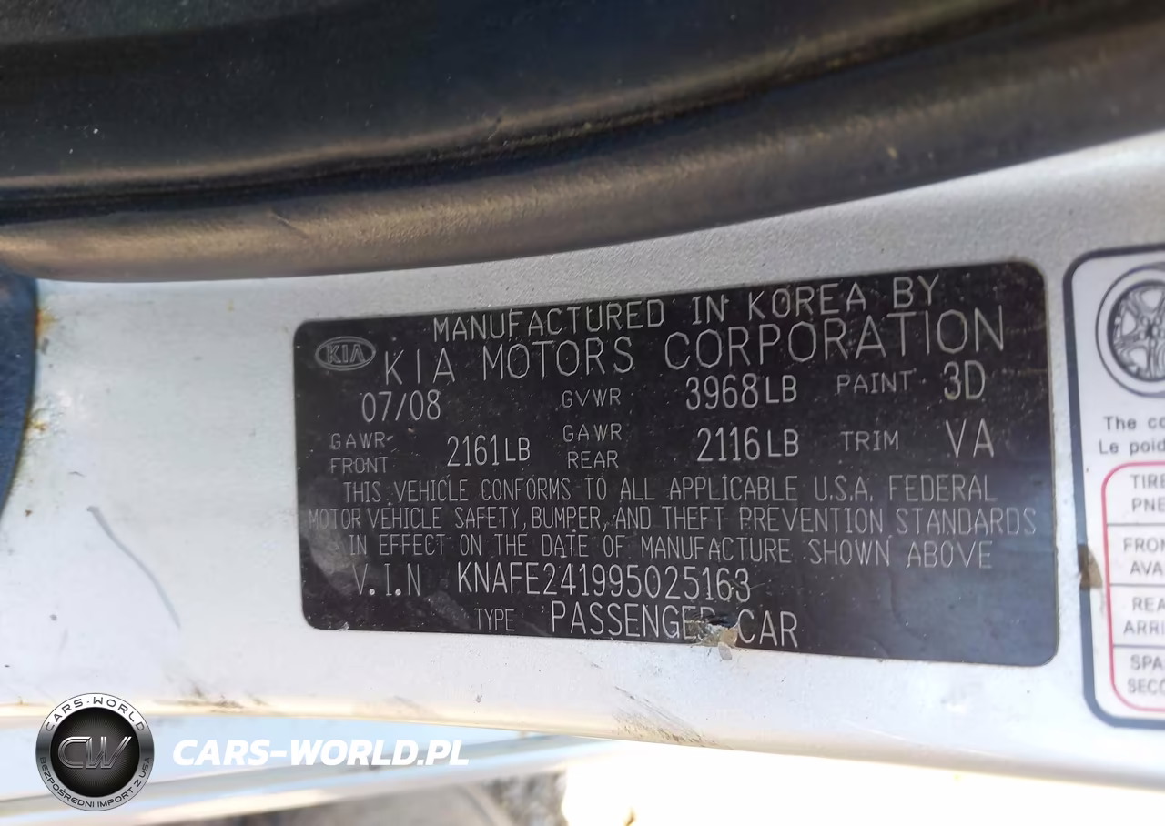 2009 Kia Spectra5 Sx VIN:KNAFE241995025163 - 9