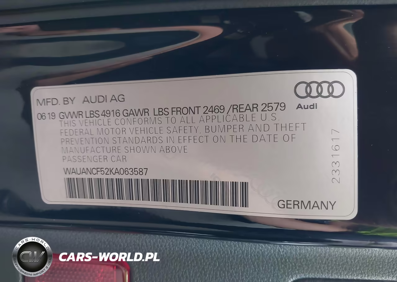 2019 Audi A5 45 Premium VIN:WAUANCF52KA063587 - 9