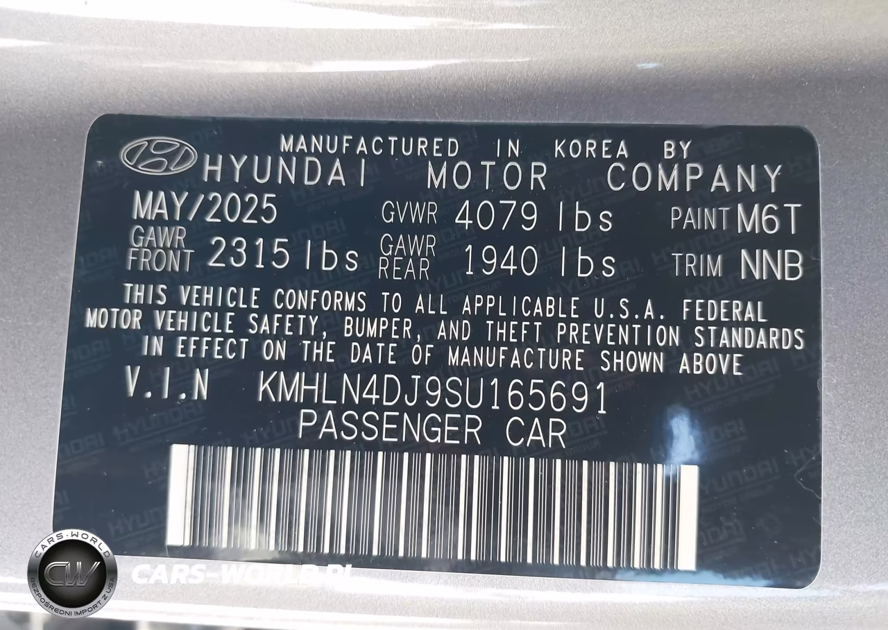 2025 Hyundai Elantra Hybrid Limited VIN:KMHLN4DJ9SU165691 - 9
