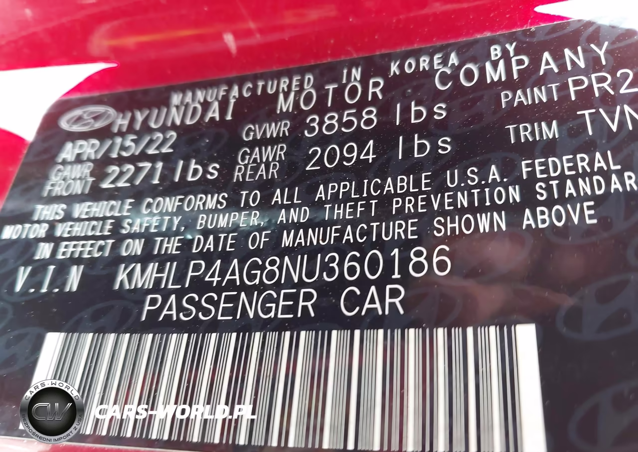 2022 Hyundai Elantra Limited VIN:KMHLP4AG8NU360186 - 9