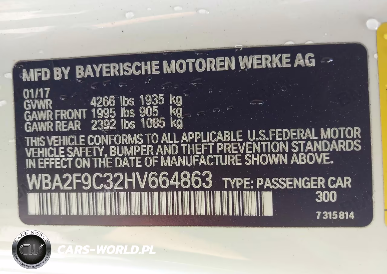2017 BMW 230I VIN:WBA2F9C32HV664863 - 9