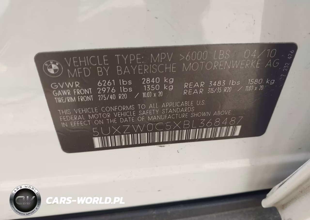 2011 BMW X5 xDrive35D VIN:5UXZW0C5XBL368487 - 9