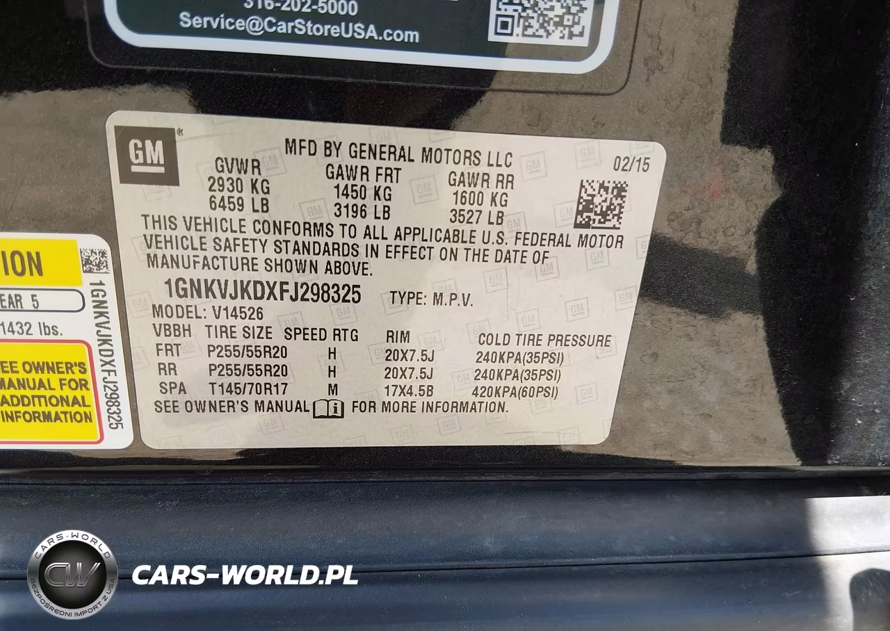 2015 Chevrolet Traverse Ltz VIN:1GNKVJKDXFJ298325 - 9