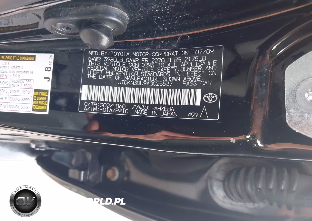 2010 Toyota Prius Ii VIN:JTDKN3DU9A0025537 - 9