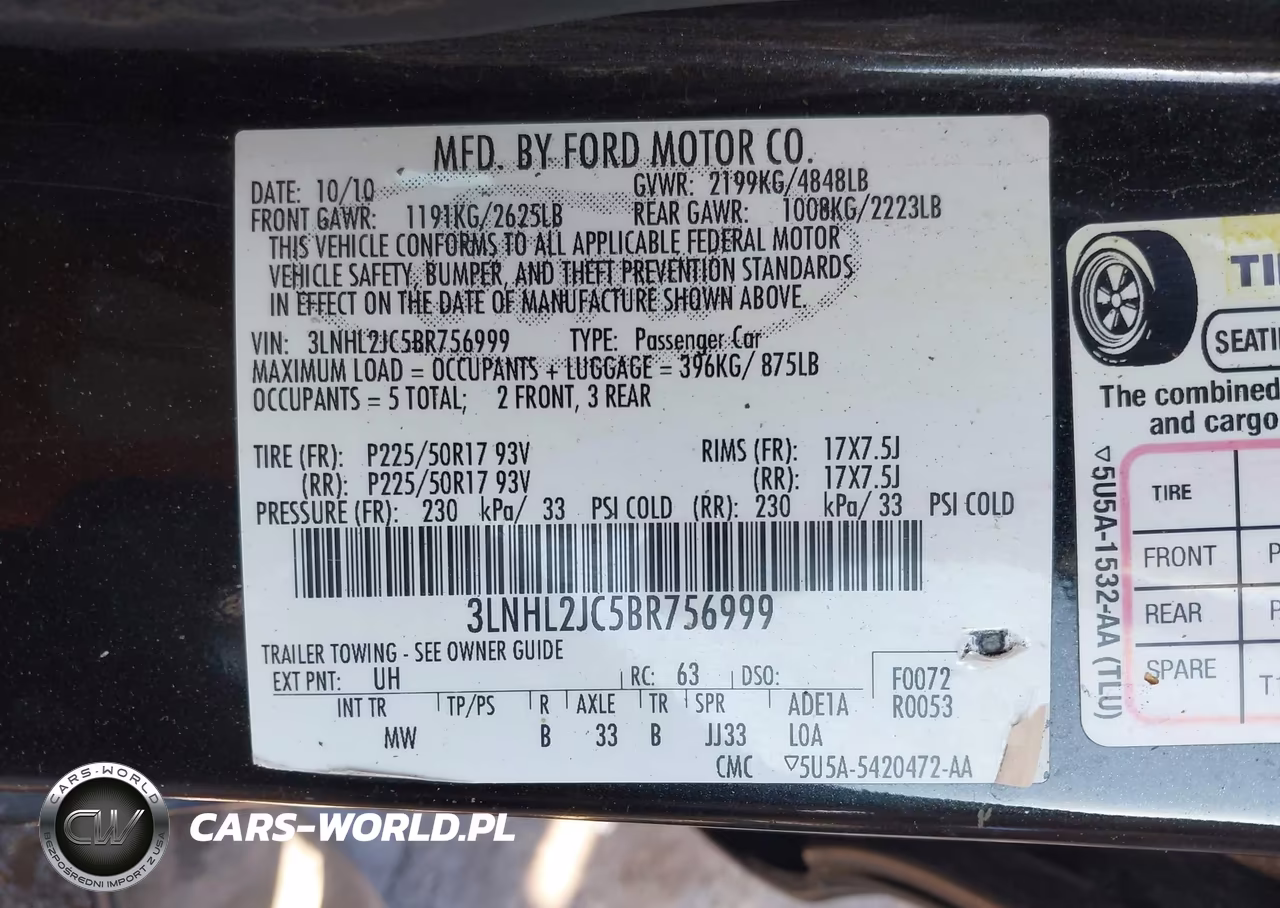 2011 Lincoln Mkz VIN:3LNHL2JC5BR756999 - 9