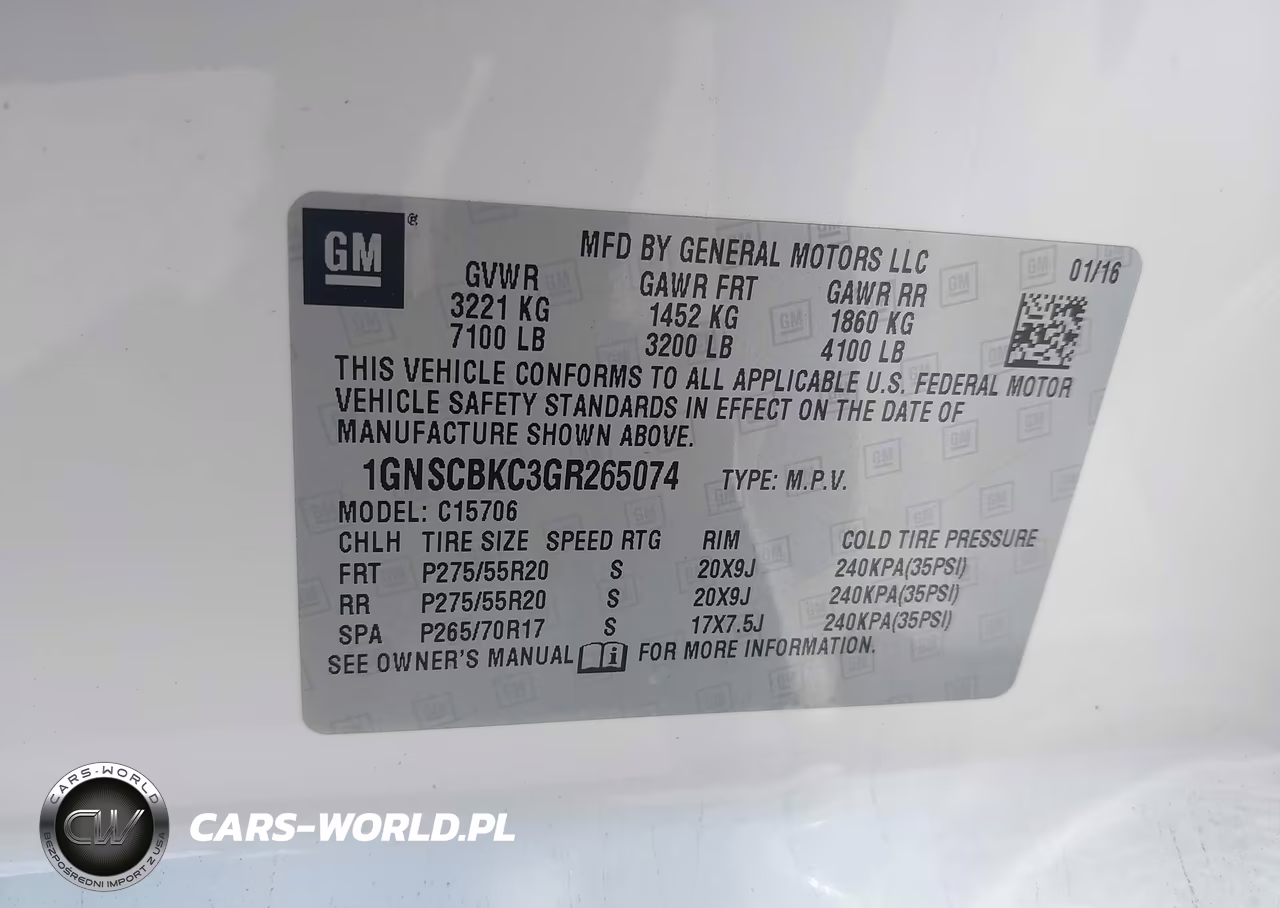 2016 Chevrolet Tahoe Lt VIN:1GNSCBKC3GR265074 - 9