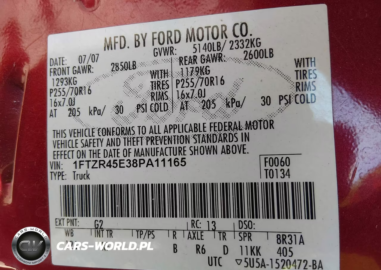 2008 Ford Ranger Fx4 Off-Road-Sport-Xlt VIN:1FTZR45E38PA11165 - 9