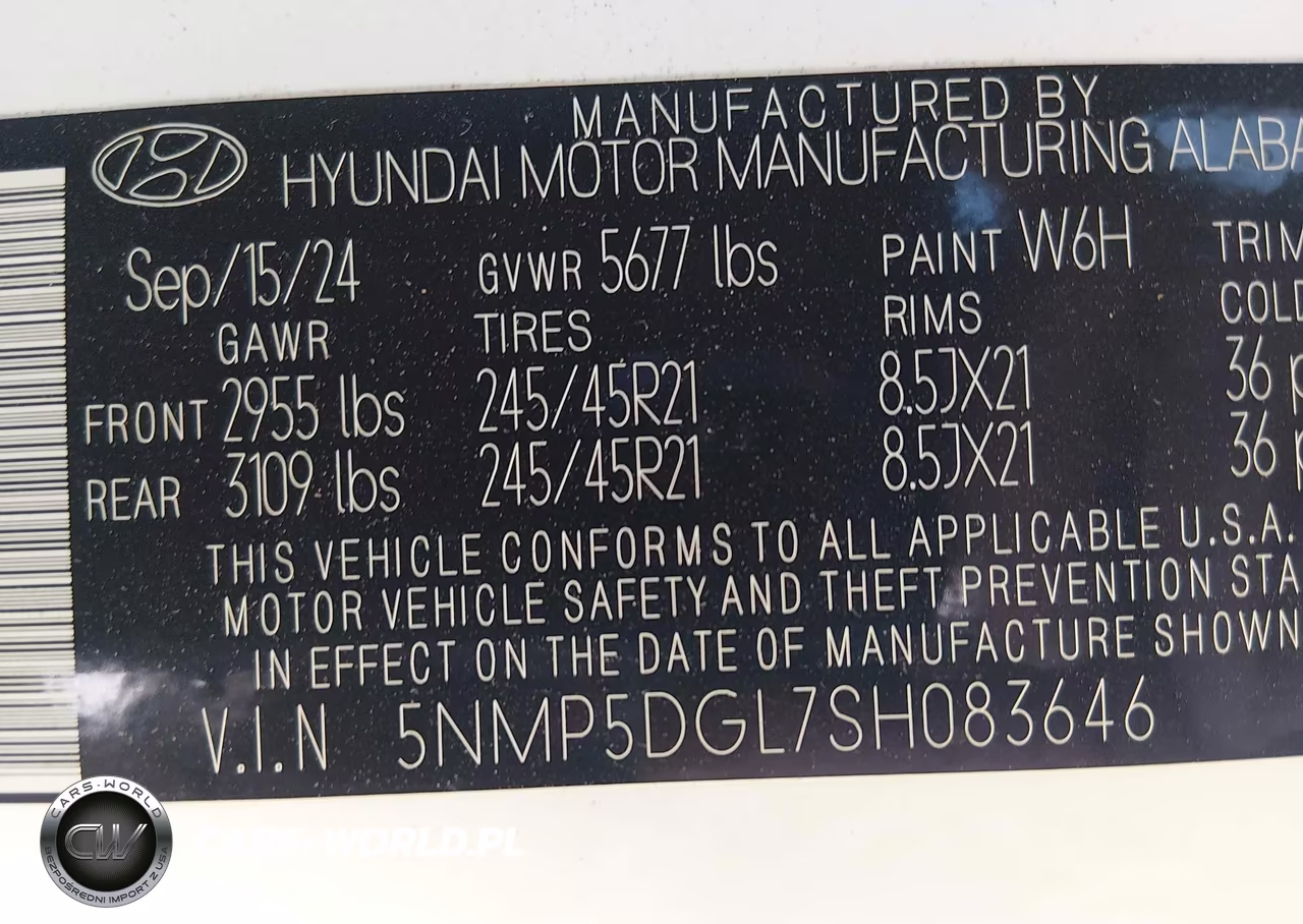 2025 Hyundai Santa Fe Calligraphy VIN:5NMP5DGL7SH083646 - 9