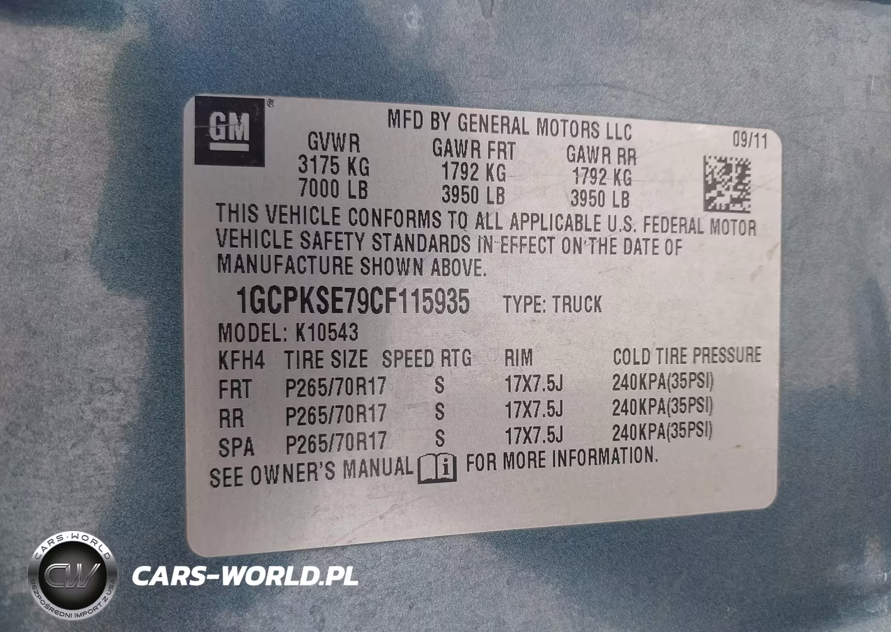 2012 Chevrolet Silverado 1500 Lt VIN:1GCPKSE79CF115935 - 9