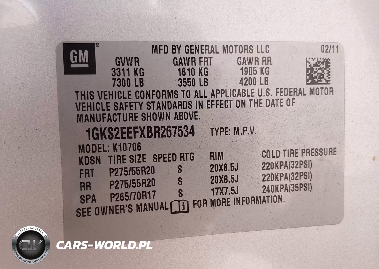2011 GMC Yukon Denali VIN:1GKS2EEFXBR267534 - 9