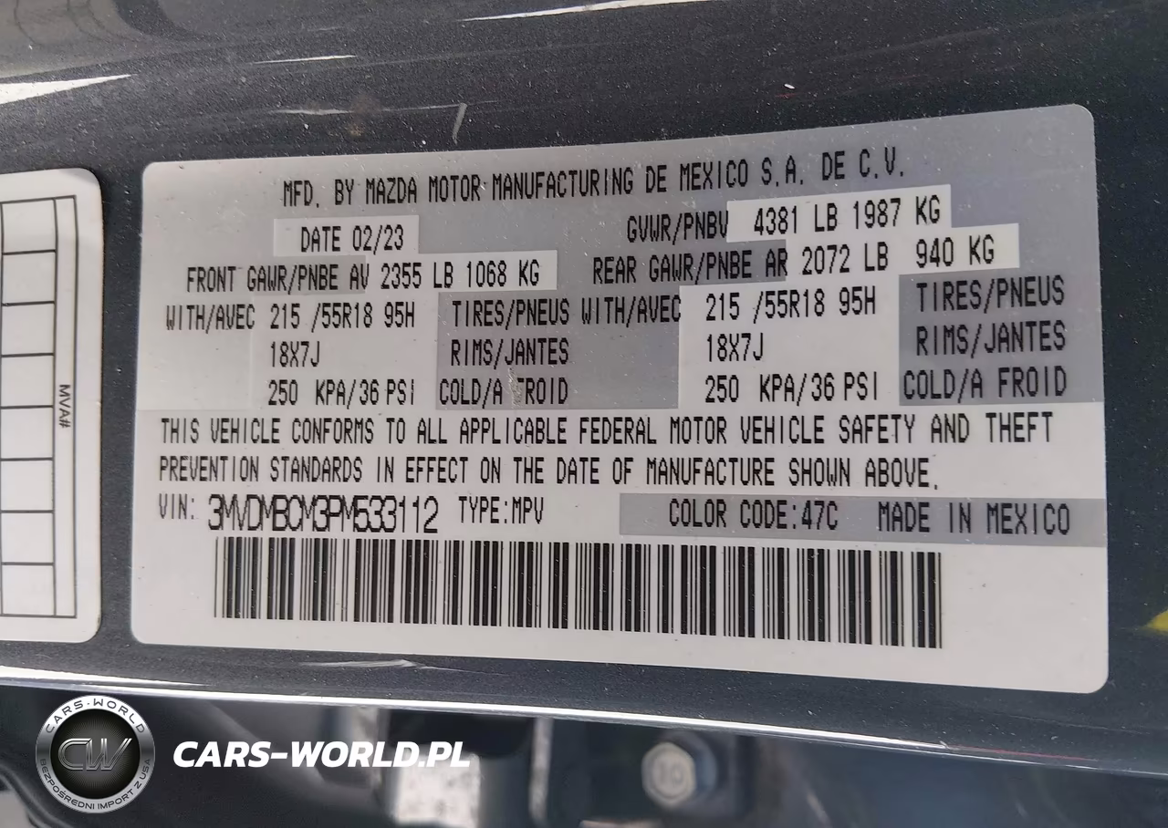 2023 Mazda Cx-30 2.5 S Carbon Edition VIN:3MVDMBCM3PM533112 - 9