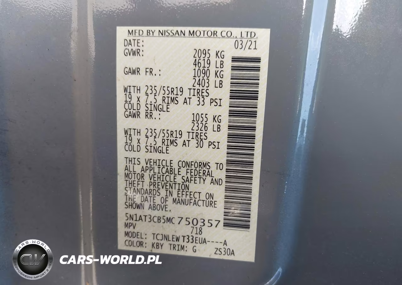 2021 Nissan Rogue Sl Intelligent Awd VIN:5N1AT3CB5MC750357 - 9
