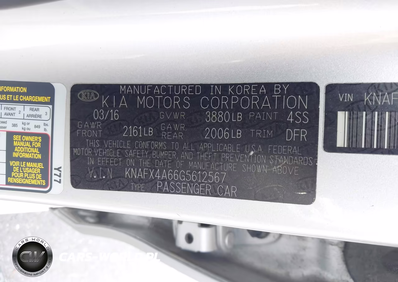 2016 Kia Forte Lx VIN:KNAFX4A66G5612567 - 9