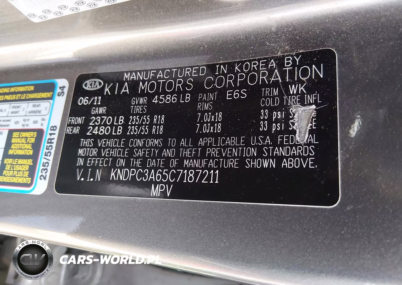 2012 Kia Sportage Sx VIN:KNDPC3A65C7187211 - 9