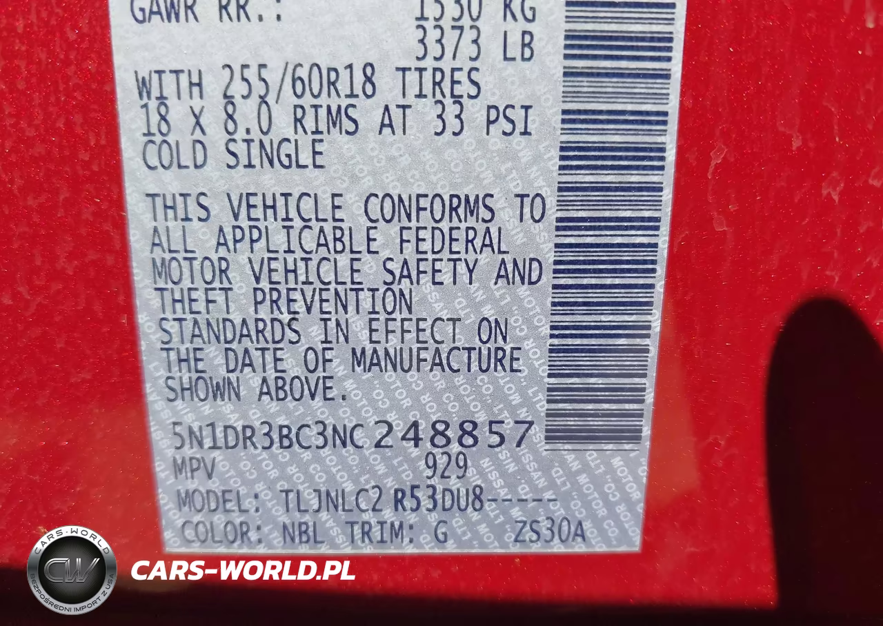 2022 Nissan Pathfinder Sv 4Wd VIN:5N1DR3BC3NC248857 - 9