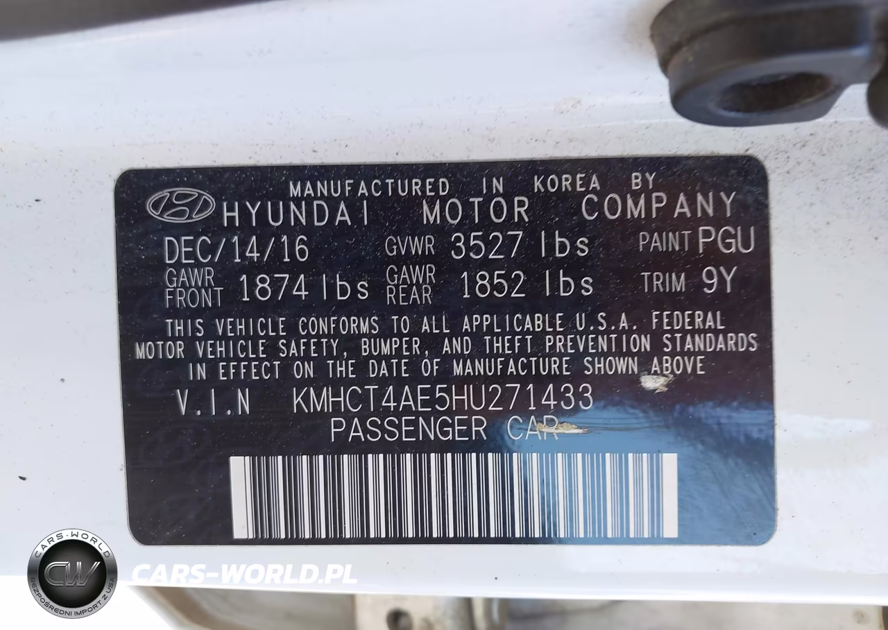 2017 Hyundai Accent Value Edition VIN:KMHCT4AE5HU271433 - 9
