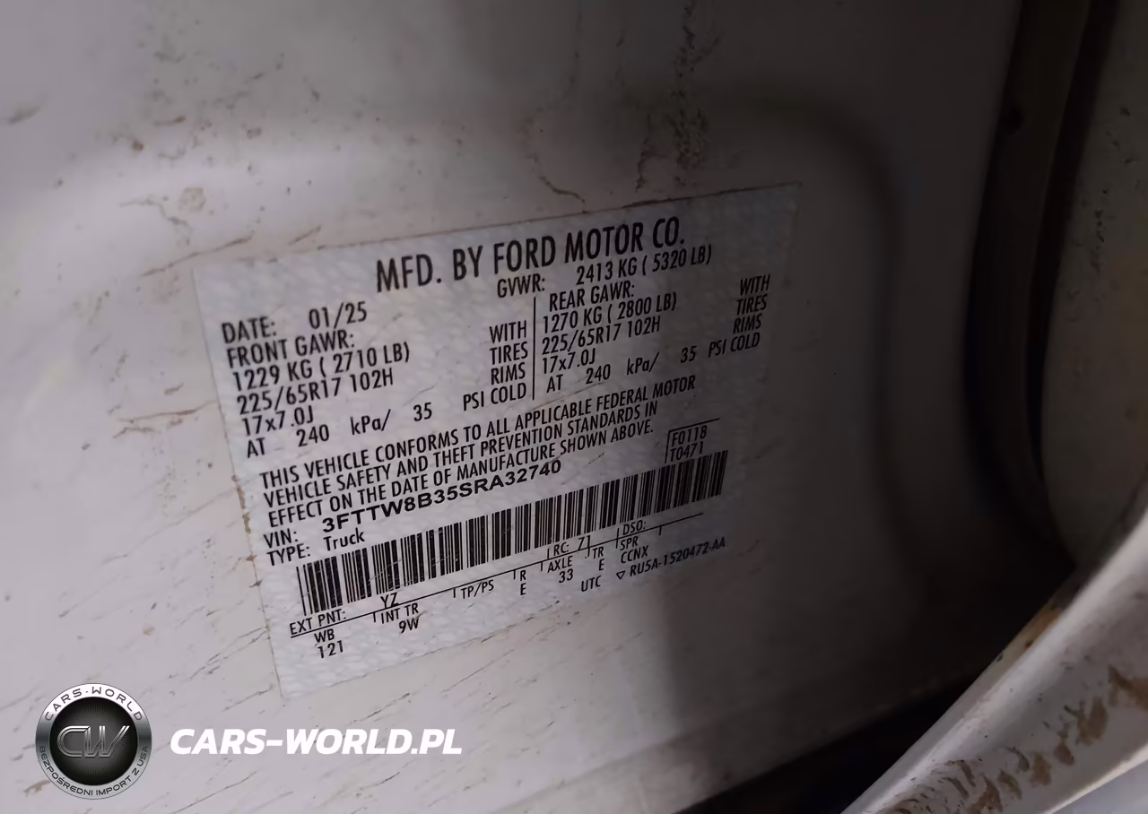 2025 Ford Maverick Xl VIN:3FTTW8B35SRA32740 - 9