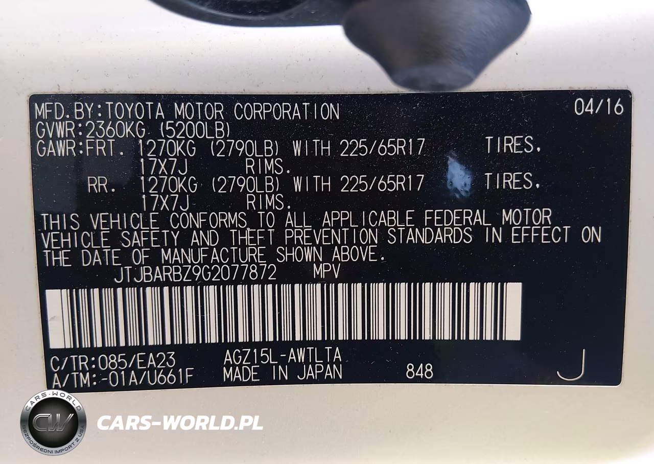 2016 Lexus Nx 200T VIN:JTJBARBZ9G2077872 - 9