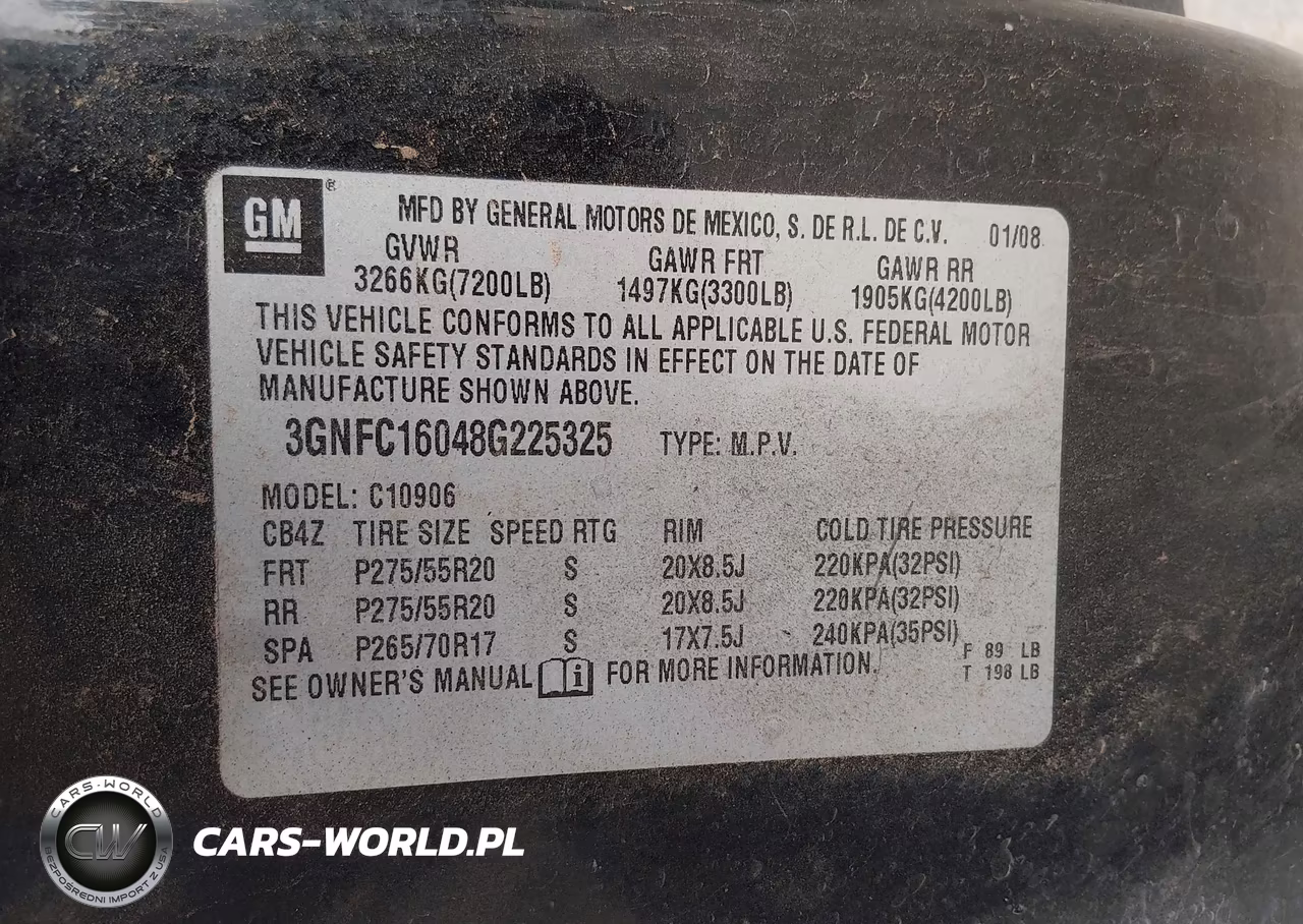 2008 Chevrolet Suburban 1500 Lt VIN:3GNFC16048G225325 - 9