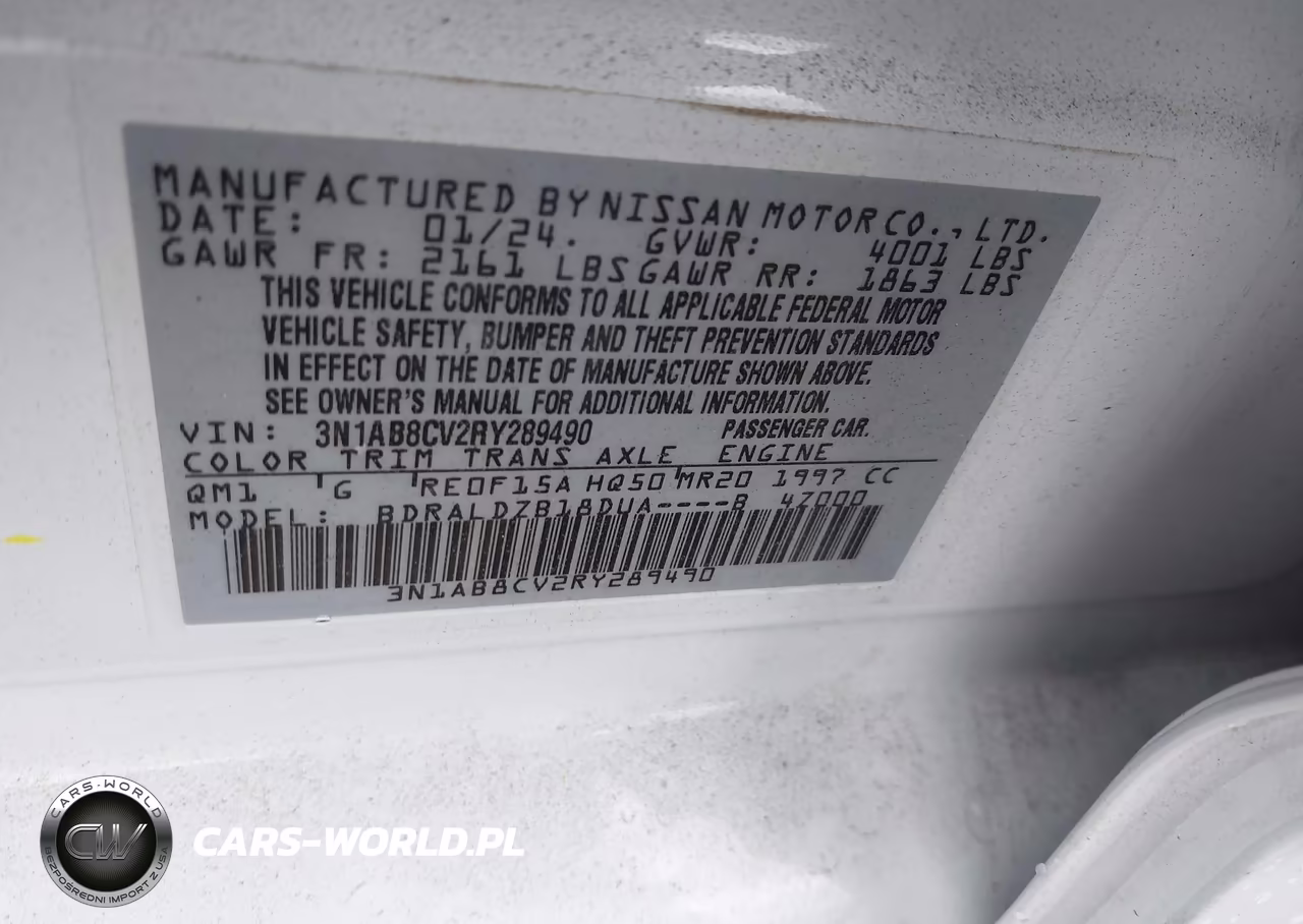 2024 Nissan Sentra Sv Xtronic Cvt VIN:3N1AB8CV2RY289490 - 9