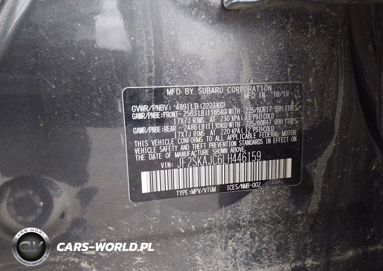 2020 Subaru Forester Premium VIN:JF2SKAJC6LH446159 - 9