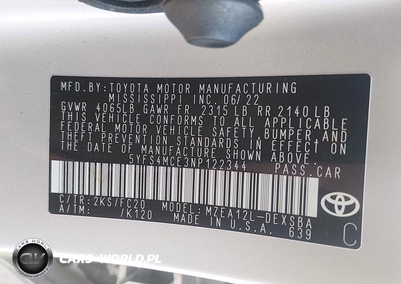 2022 Toyota Corolla Se VIN:5YFS4MCE3NP122344 - 9