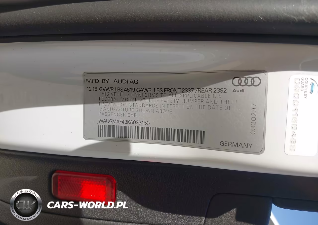 2019 Audi A4 40 Premium-40 Titanium Premium VIN:WAUGMAF43KA037153 - 9