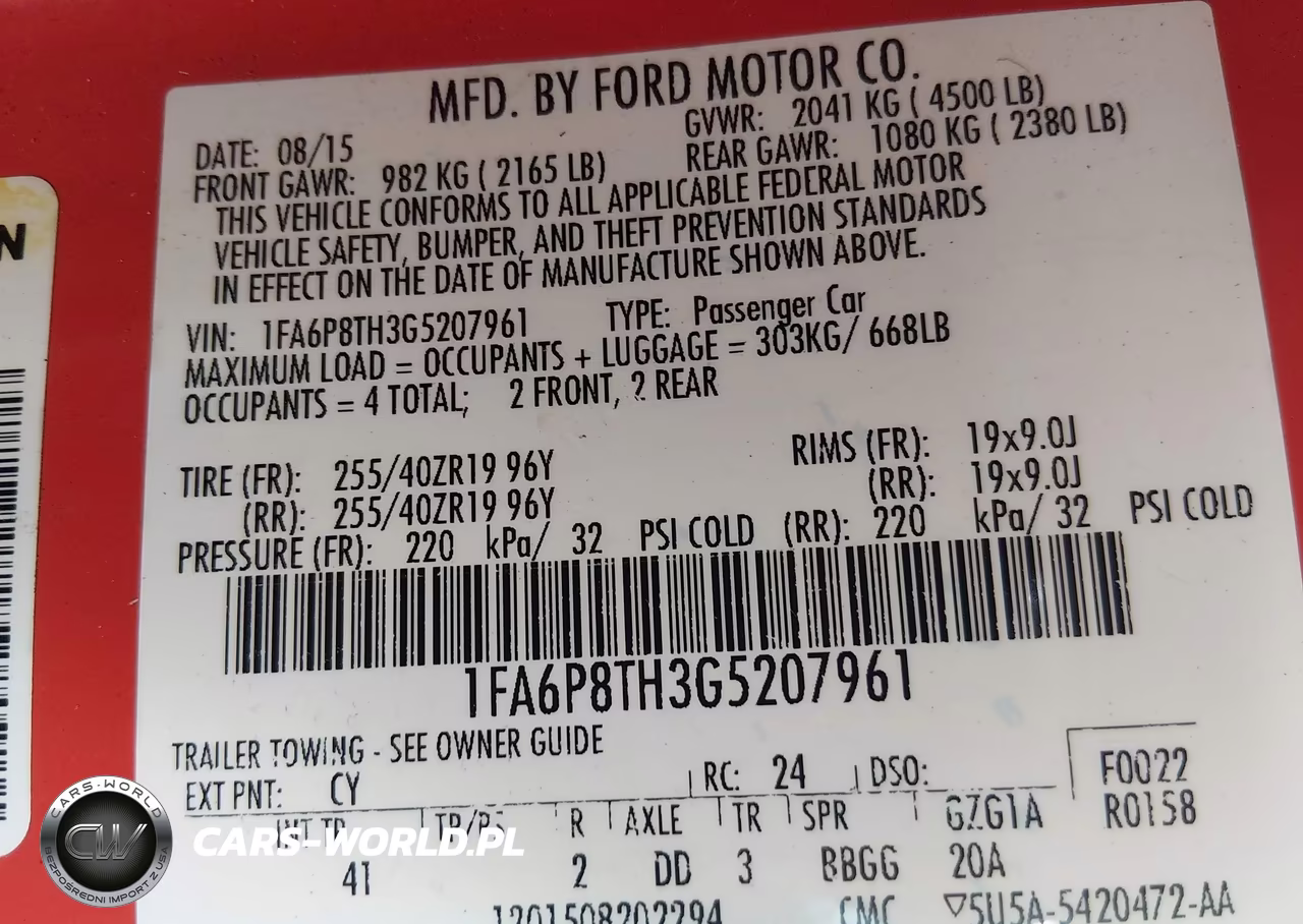 2016 Ford Mustang Ecoboost VIN:1FA6P8TH3G5207961 - 9