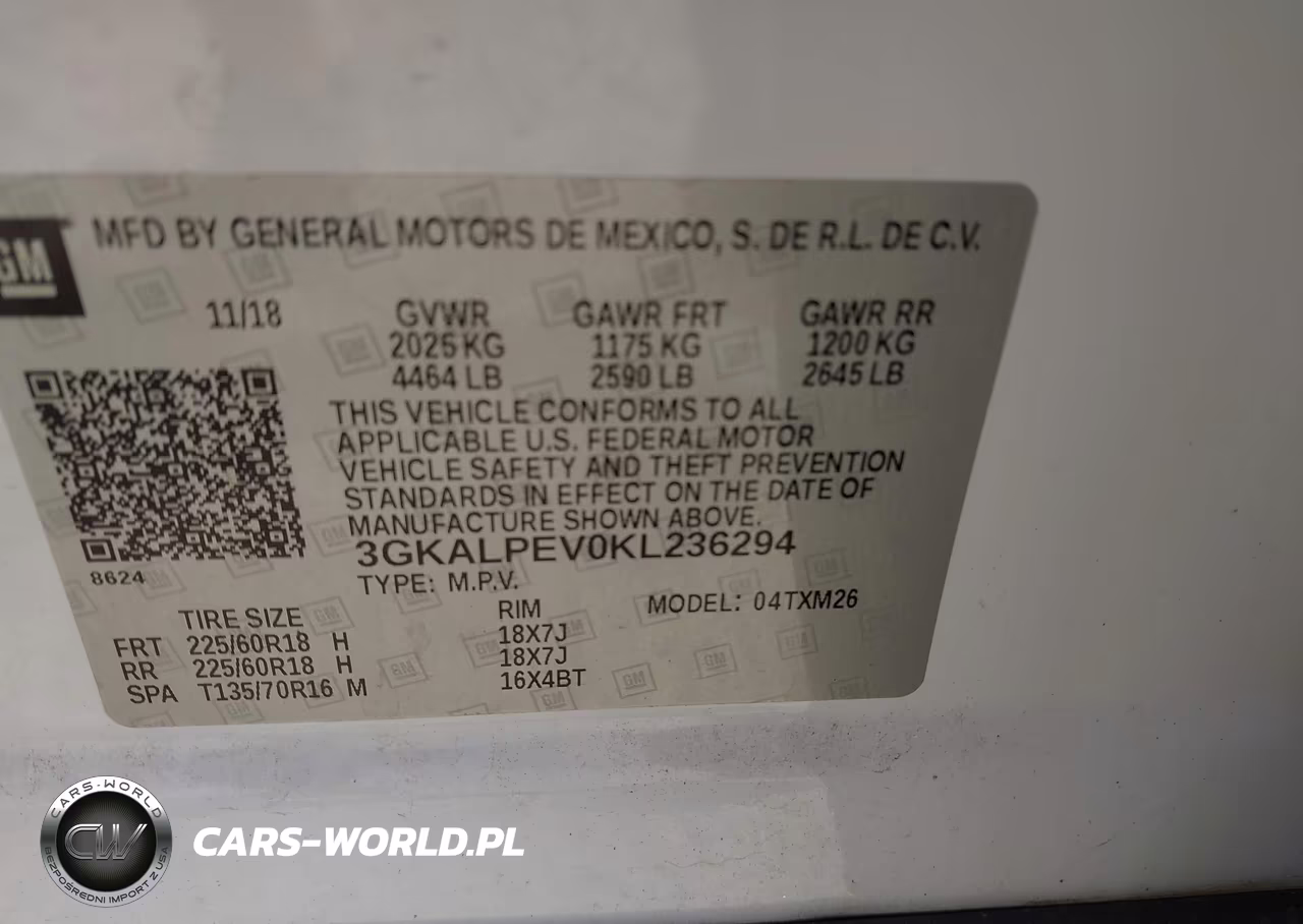 2019 GMC Terrain Slt VIN:3GKALPEV0KL236294 - 9