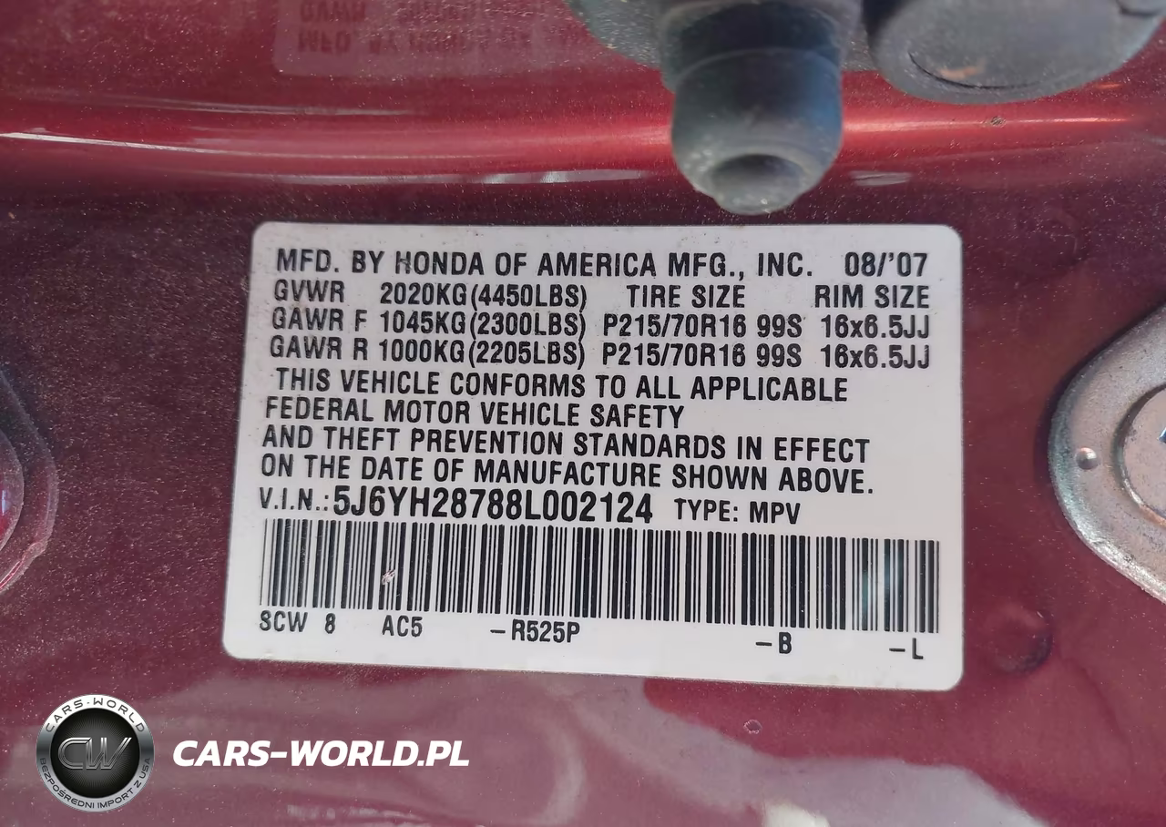 2008 Honda Element Ex VIN:5J6YH28788L002124 - 9