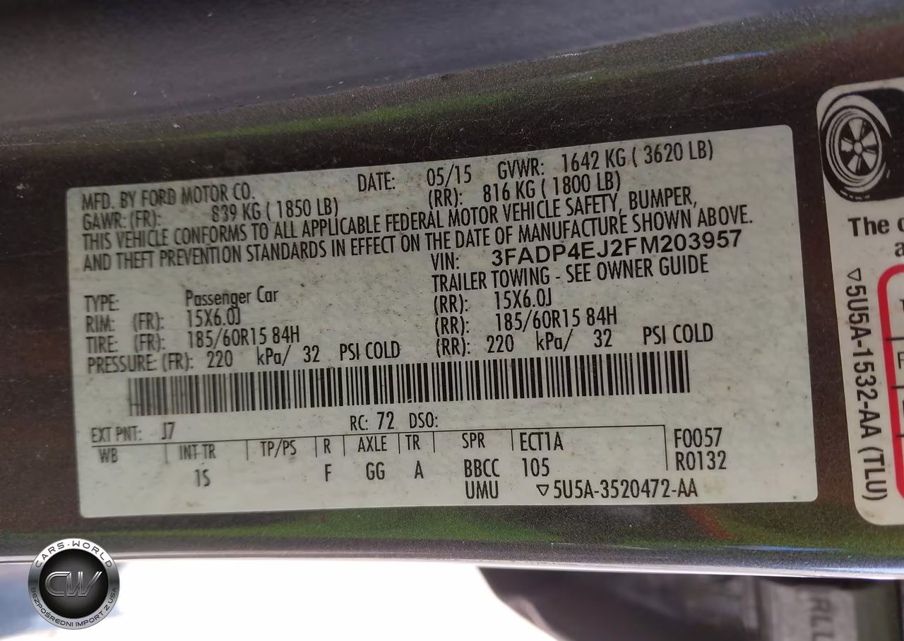 2015 Ford Fiesta Se VIN:3FADP4EJ2FM203957 - 9