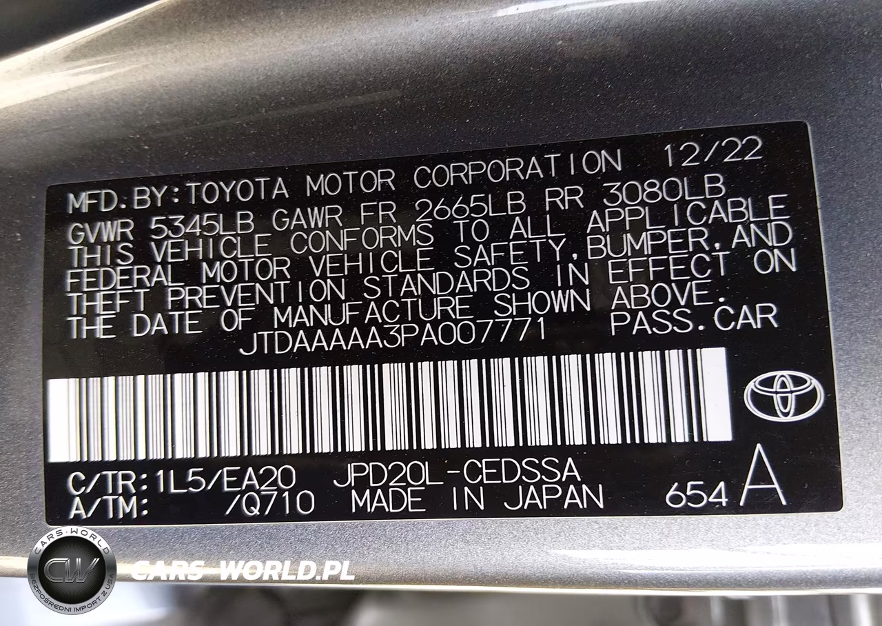 2023 Toyota Mirai Xle VIN:JTDAAAAA3PA007771 - 9