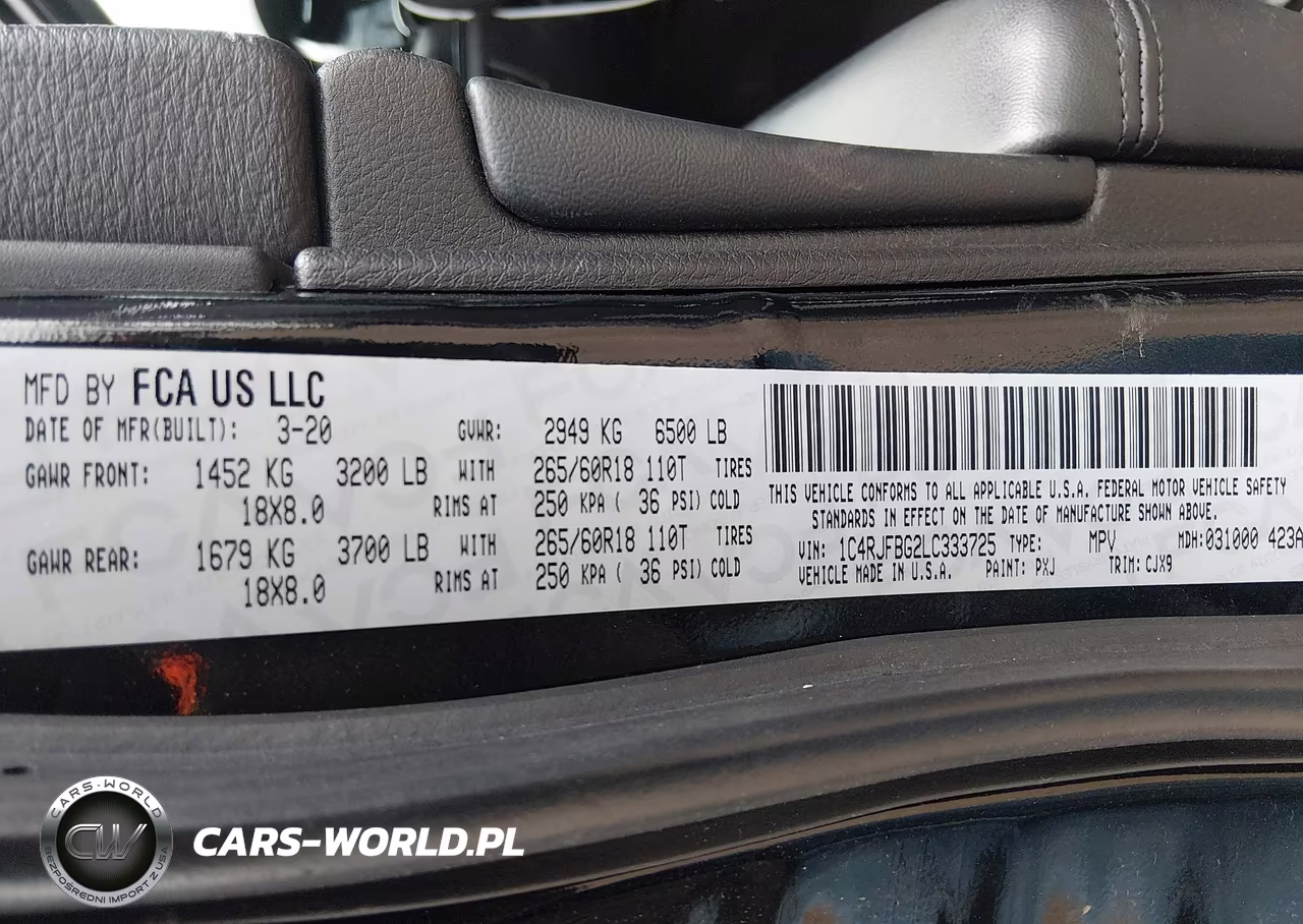 2020 Jeep Grand Cherokee Limited 4X4 VIN:1C4RJFBG2LC333725 - 9