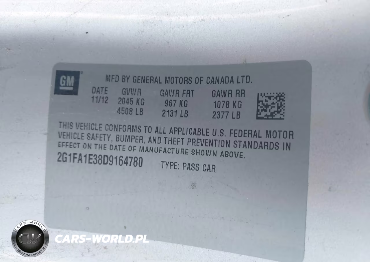 2013 Chevrolet Camaro 2Ls VIN:2G1FA1E38D9164780 - 9